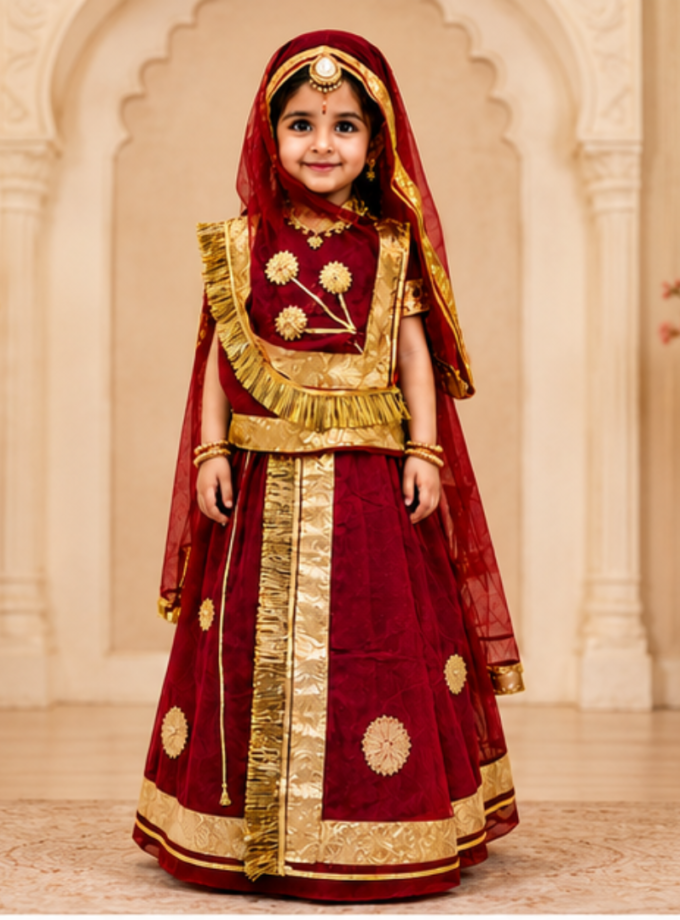 Rajputi Kids Poshak